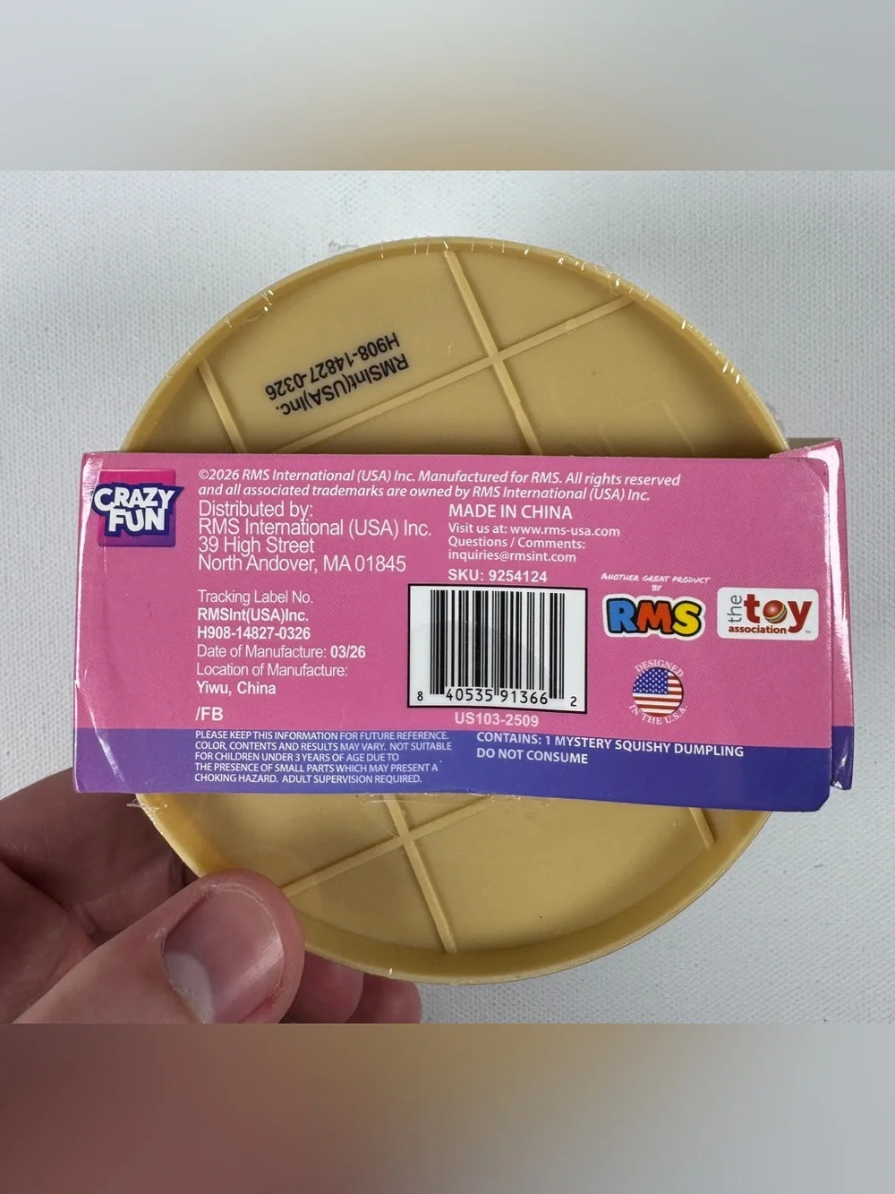 RMS Crazy Fun Mystery Purple Holographic Edition Squishy Dumpling Bun